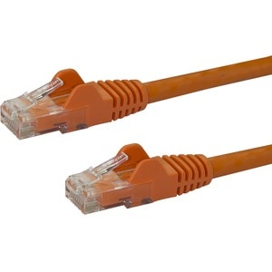 StarTech.com 2m Orange Gigabit Snagless RJ45 UTP Cat6 Patch Cable - 2 m Patch Cord - Ethernet Patch Cable - RJ45 Male to Male Cat 6 Cable