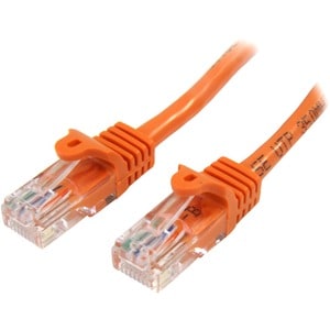 StarTech.com 1 m Orange Cat5e Snagless RJ45 UTP Patch Cable - 1m Patch Cord - Ethernet Patch Cable - RJ45 Male to Male Cat 5e Cable