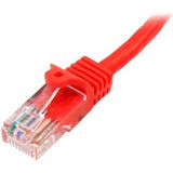 StarTech.com 1 m Red Cat5e Snagless RJ45 UTP Patch Cable - 1m Patch Cord - Ethernet Patch Cable - RJ45 Male to Male Cat 5e Cable