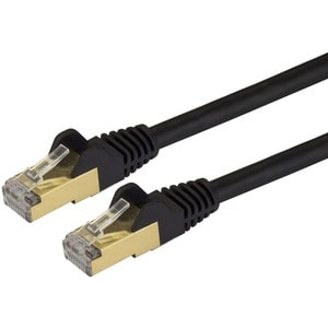 StarTech.com CAT6A PATCH CABLE - SHIELDED (STP) - 10 FT. BLACK