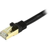 StarTech.com CAT6A PATCH CABLE - SHIELDED (STP) - 1 FT. BLACK