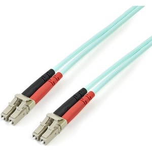 StarTech.com 2m 10 Gb Aqua Multimode 50/125 Duplex LSZH Fiber Patch Cable LC - LC