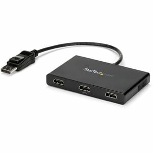StarTech.com DisplayPort to Triple Head HDMI MST Hub - Multi Monitor MST Hub - DisplayPort 1.2 to HDMI Multi Stream Video Output Hub - 1x DP (M) to 3x HDMI (F)