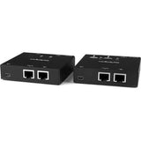 HDMI over CAT6 Extender with 4-port USB Hub - Remote HDMI over CAT5 or CAT6 - 165 ft (50m) - 1080p - Extend video and four USB peripherals to a remote location using CAT5 or CAT6