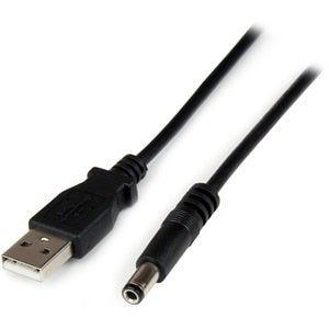 1m USB to Type N Barrel 5V DC Power Cable - USB A to 5.5mm DC - 1 Meter USB to 5.5mm DC Plug