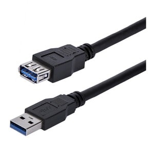 1m Black SuperSpeed USB 3.0 Extension Cable A to A - Male to Female USB 3 Extension Cable Cord 1 m