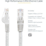 StarTech.com 10m Cat6 Patch Cable with Snagless RJ45 Connectors - White