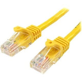 StarTech.com 0.5m Yellow Cat5e Ethernet Patch Cable with Snagless RJ45 Connectors