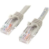 StarTech.com 0.5m Gray Cat5e Ethernet Patch Cable with Snagless RJ45 Connectors