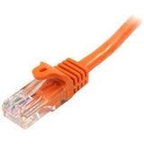 StarTech.com 5m Orange Cat5e Ethernet Patch Cable with Snagless RJ45 Connectors