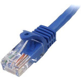 StarTech.com 0.5m Blue Cat5e Ethernet Patch Cable with Snagless RJ45 Connectors