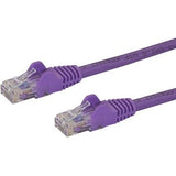 StarTech.com 0.5m Purple Cat6 Ethernet Patch Cable with Snagless RJ45 Connectors