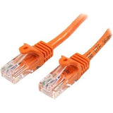 StarTech.com 10m Orange Cat5e Ethernet Patch Cable with Snagless RJ45 Connectors