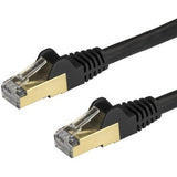 StarTech.com 2m Black Cat6a Ethernet Cable - Shielded (STP)