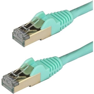 StarTech.com 2m Aqua Cat6a Ethernet Cable - STP