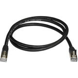 StarTech.com 1m Black Cat6a Ethernet Cable - Shielded (STP)