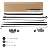 StarTech.com Horizontal Cable Lacing Bar for Racks - Horizontal Cable Manager - 10 Pack - Route your cables on these horizontal cable managers to reduce cable tension in your rack