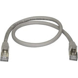 StarTech.com 0.5m Gray Cat6a Ethernet Cable - STP