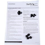 StarTech.com Vented 1U Rack Shelf - 7 in. Deep - 1U Vented Rack Shelf - Add a sturdy 1U vented rack shelf into almost any server rack or cabinet