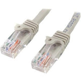 StarTech.com 10m Gray Cat5e Ethernet Patch Cable with Snagless RJ45 Connectors