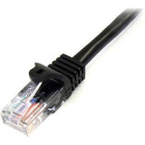 StarTech.com 10m Black Cat5e Ethernet Patch Cable with Snagless RJ45 Connectors