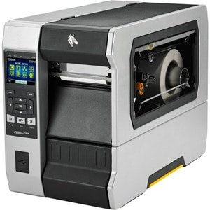 TT Printer ZT610; 4 300 dpi UK/AU/JP/EU Cords Serial USB Gigabit Ethernet Bluetooth 4.0 USB Host Rewind Color ZPL