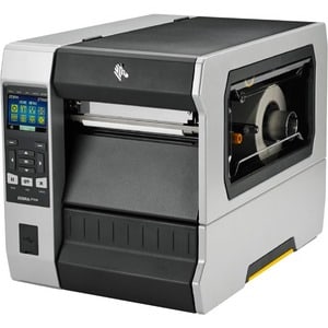 ZEBRA TT PRINTER ZT620 6IN 203 DPI UK/AU/JP/EU CORDS SERIAL USB GIGABIT ETHERNET BLUETOOTH 4.0 USB HOST REWIND COLOR ZPL