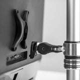ATDEC SHORT ARM MONITOR DESK MOUNT - FLAT AND CURVED MONITORS UP TO 32IN - VESA 75X75 100X100 - 360DEG OR 90DEG LIMITED ARM ROTATION - QUICK DISPLAY RELEASE TILT PAN LANDSCAPE/PORTRAIT