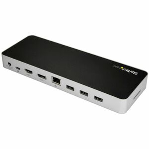 DUAL MONITOR USB C DOCK - 60W POWER DELIVERY - 4K DP / HDMI - MAC / WINDOWS - LAPTOP DOCKING STATION - USB C DOCKING STATION