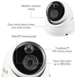 SWANN 1080P WHITE DOME CAMERA WITH PIR MOTION SENSOR