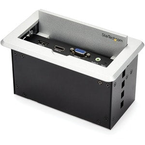 Conference Table Connectivity Box For A/V - HDMI / VGA / DisplayPort Inputs - HDMI Output - 4K