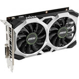 NVIDIA GEFORCE GTX 1650 VENTUS XS 4G OC GRAPHIC CARD CORE CLOCKS 1740MHZ 1XDP 1X HDMI 2.0 1X DVI 350W MIN PSU G-SYNC READY UP TO 3 MONITORS 3 YEARS WARRANTY