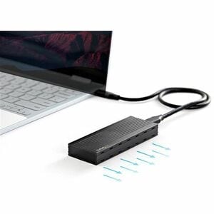 StarTech.com M.2 NVMe SSD Enclosure for PCIe SSDs - USB 3.1 Gen 2 Type-C - External NVMe Enclosure - Thunderbolt 3 Compatible