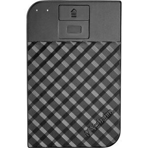 VERBATIM 2.5IN USB 3.1 GEN 1 STORE 'N' SAVE FINGERPRINT SECURE HDD GRID DESIGN 1TB-BLACK