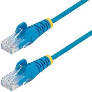 StarTech.com 1 m CAT6 Cable - Slim CAT6 Patch Cord - Blue - Snagless RJ45 Connectors - Gigabit Ethernet Cable - 28 AWG (N6PAT100CMBLS)