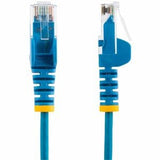 StarTech.com 1 m CAT6 Cable - Slim CAT6 Patch Cord - Blue - Snagless RJ45 Connectors - Gigabit Ethernet Cable - 28 AWG (N6PAT100CMBLS)