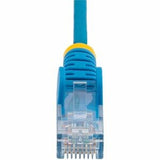 StarTech.com 1 m CAT6 Cable - Slim CAT6 Patch Cord - Blue - Snagless RJ45 Connectors - Gigabit Ethernet Cable - 28 AWG (N6PAT100CMBLS)