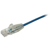 StarTech.com 0.5 m CAT6 Cable - Slim CAT6 Patch Cord - Blue - Snagless RJ45 Connectors - Gigabit Ethernet Cable - 28 AWG (N6PAT50CMBLS)