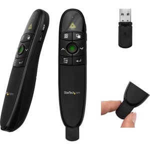 StarTech.com Presentation Remote - 95 ft / 27m - Presentation Clicker - Wireless Presenter - USB Powerpoint Clicker - Slide Advancer