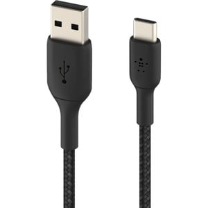 BOOST CHARGE USB-A to USB-C Cable_Braided 2M Black