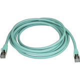 StarTech.com 10m CAT6a Ethernet Cable - Aqua - RJ45 Snagless Connectors - CAT6a STP Cord - Copper Wire - Network Cable (6ASPAT10MAQ)