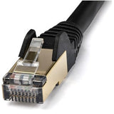 StarTech.com 10m CAT6a Ethernet Cable - Black - RJ45 Snagless Connectors - CAT6a STP Cord - Copper Wire - Network Cable (6ASPAT10MBK)