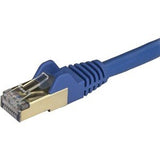 StarTech.com 10m CAT6a Ethernet Cable - Blue - RJ45 Snagless Connectors - CAT6a STP Cord - Copper Wire - Network Cable (6ASPAT10MBL)