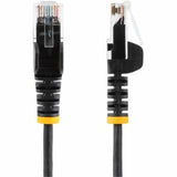 StarTech.com 1.5 M CAT6 CABLE - SLIM CAT6 PATCH CORD - BLACK - SNAGLESS RJ45 CONNECTORS - GIGABIT ETHERNET CABLE - 28 AWG (N6PAT150CMBKS)