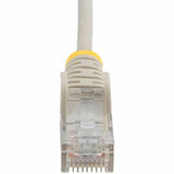 StarTech.com 1.5 m CAT6 Cable - Slim CAT6 Patch Cord - Grey - Snagless RJ45 Connectors - Gigabit Ethernet Cable - 28 AWG (N6PAT150CMGRS)