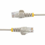 StarTech.com 1.5 m CAT6 Cable - Slim CAT6 Patch Cord - Grey - Snagless RJ45 Connectors - Gigabit Ethernet Cable - 28 AWG (N6PAT150CMGRS)