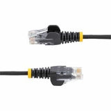 StarTech.com 2 m CAT6 Cable - Slim CAT6 Patch Cord - Black - Snagless RJ45 Connectors - Gigabit Ethernet Cable - 28 AWG (N6PAT200CMBKS)