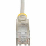 StarTech.com 2 m CAT6 Cable - Slim CAT6 Patch Cord - Grey- Snagless RJ45 Connectors - Gigabit Ethernet Cable - 28 AWG (N6PAT200CMGRS)