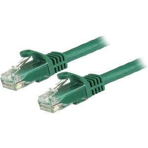 StarTech.com 1.5 m CAT6 Cable - Green CAT6 Patch Cord - Snagless RJ45 Connectors - 24 AWG Copper Wire - Ethernet - ETL (N6PATC150CMGN)