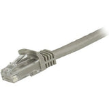 StarTech.com 1.5 m CAT6 Cable - Grey CAT6 Patch Cord - Snagless RJ45 Connectors - 24 AWG Copper Wire - Ethernet - ETL (N6PATC150CMGR)